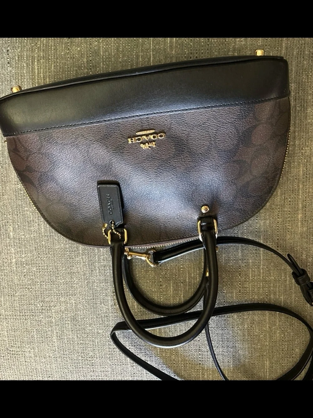 COACH Mini Sierra Satchel F27583 In Signature Canvas Small